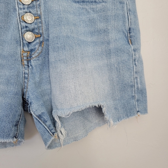 Vervet Ultra High Rise Shorts Women's XS Light Wash Denim Jean 5 Button Fly - Picture 3 of 7